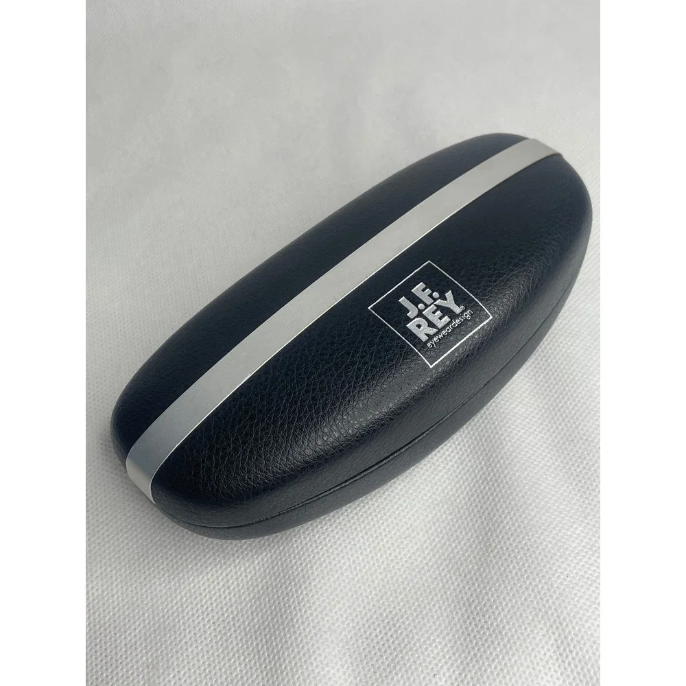 J.F. Rey Sunglasses Glasses Clamshell Case ONLY Black Silver Classic Standard